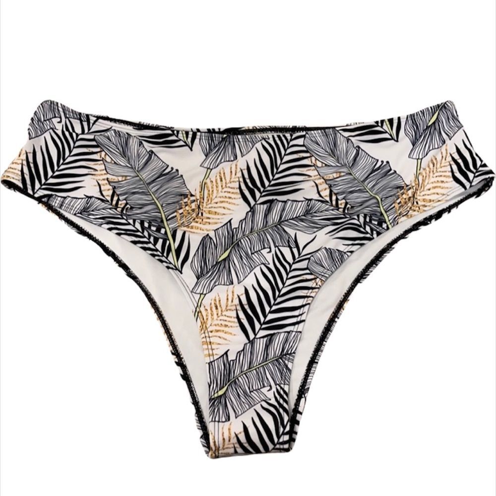 SHEIN Tropical Cheeky High Waisted Swim Bottom NEW Size 4X